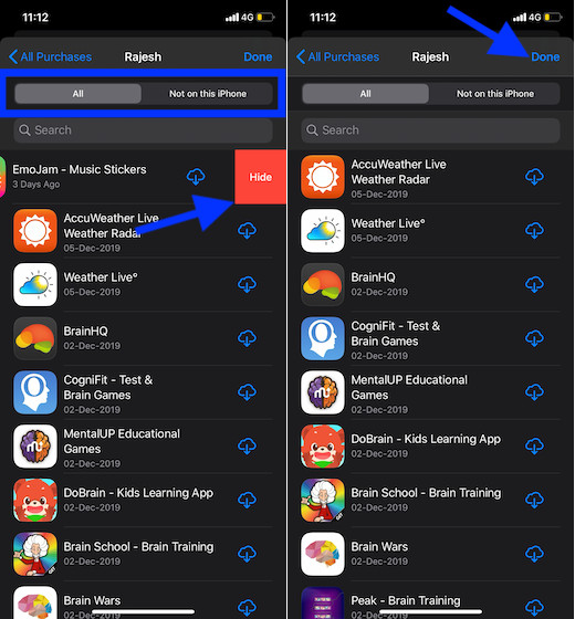 How to Hide & Unhide Downloaded Apps from App Store on iPhone & iPad