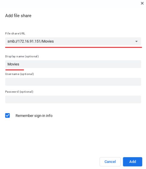 2. Connect Windows Shared Folders to Chromebooks