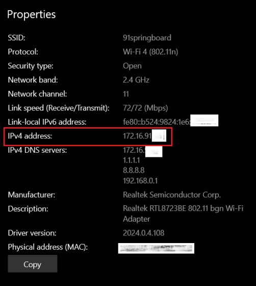 1. Find the Network Share Path on Windows PC