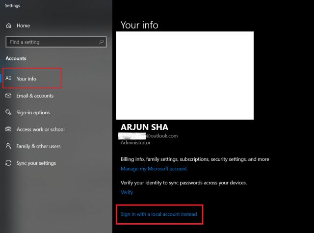 How to Create a Local Account on Windows 10 During Setup | Beebom