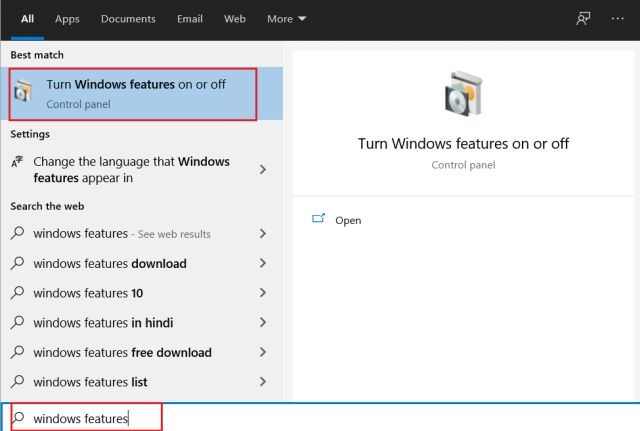 How to enable the Linux / Bash subsystem in Windows 10