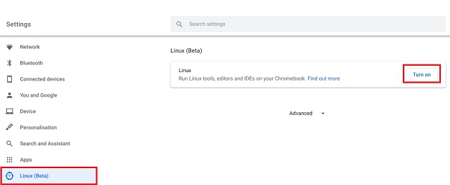 Utilisez Linux Sur Votre Chromebook