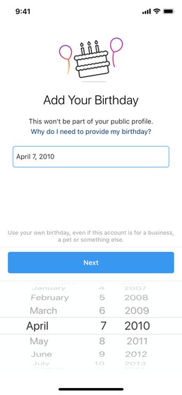 You’ll Now Have to Declare Your Birthdate to Join Instagram