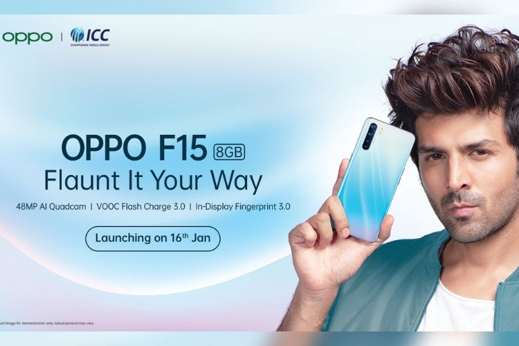 Oppo F15 launch date - january 16