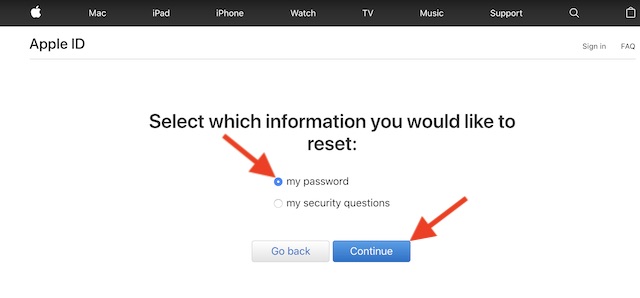 forgot itunes security question answer