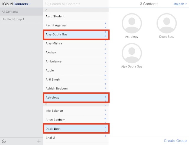 find duplicate contacts iphone