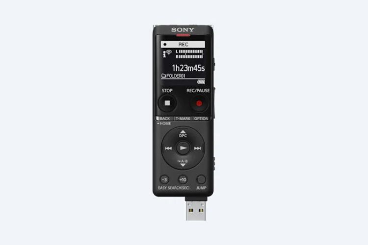 Sony new slim, lightweight voice recorder