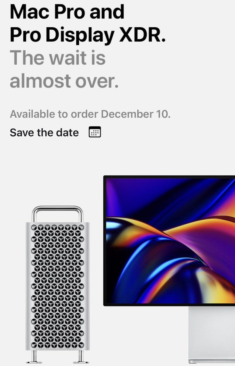 apple mac pro pre-order date