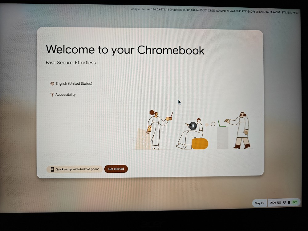 turn on chromeos developer mode