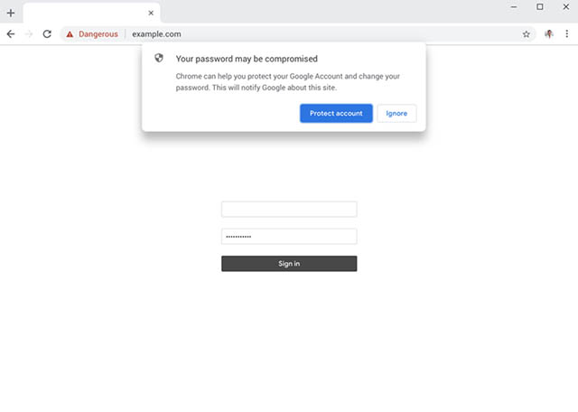 chrome password stolen prompt