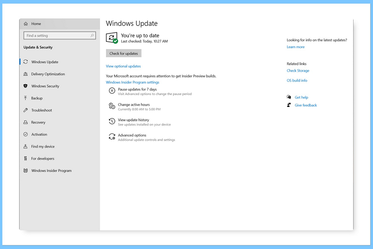 windows 10 optional updates