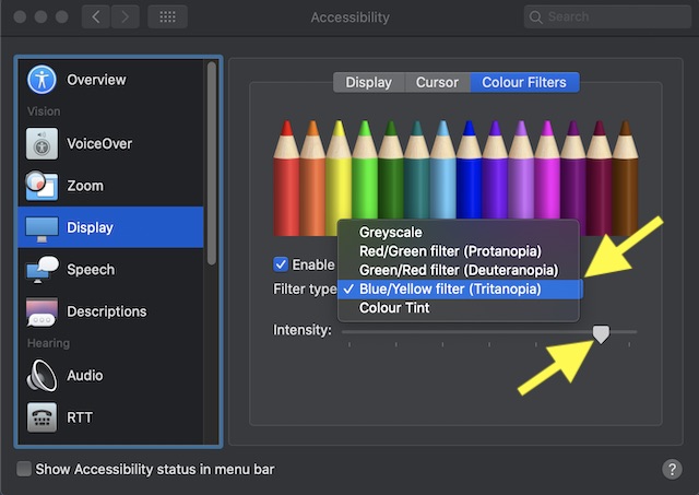 color filter for mac