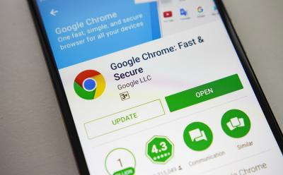 Chrome Android shutterstock website