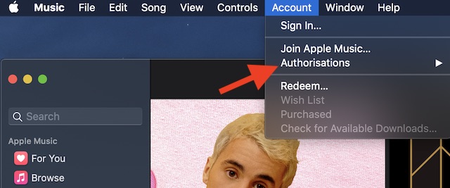 authorize mac for itunes