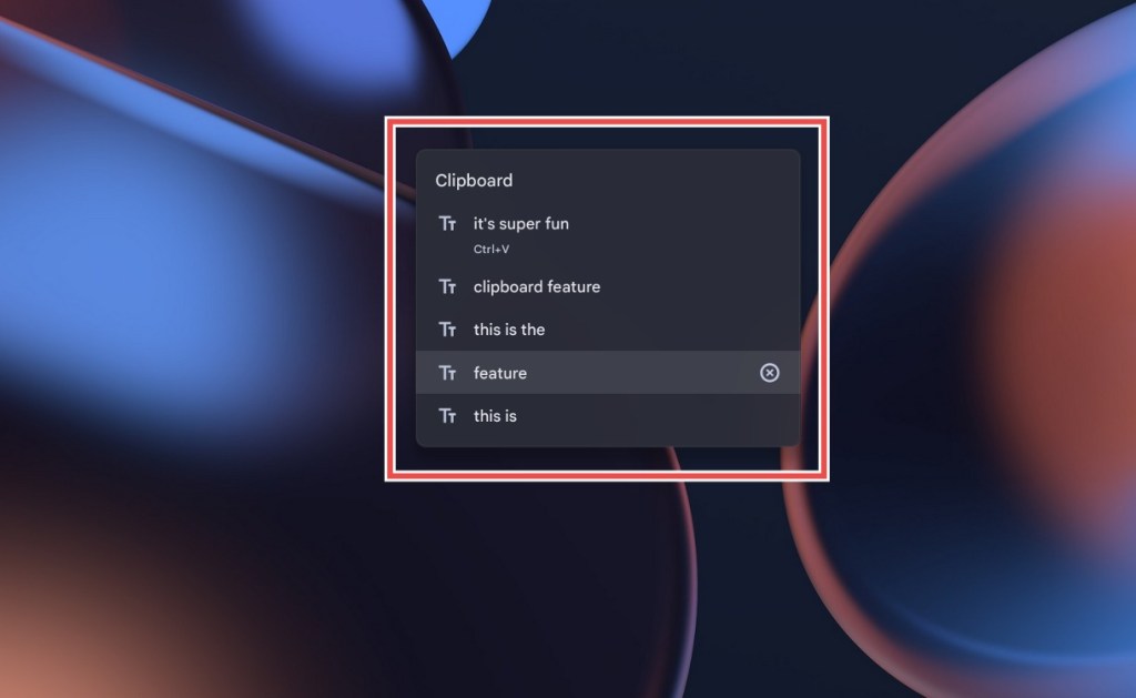 Clipboard - hidden chromeOS feature