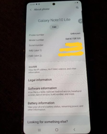 Smartphone Samsung Galaxy Note 10 Lite SM-N770F 128GB Câmera