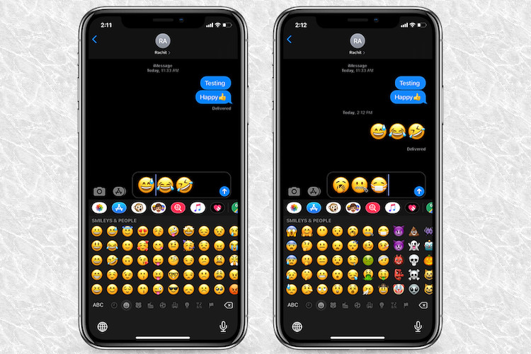 emoji keyboard iphone 12