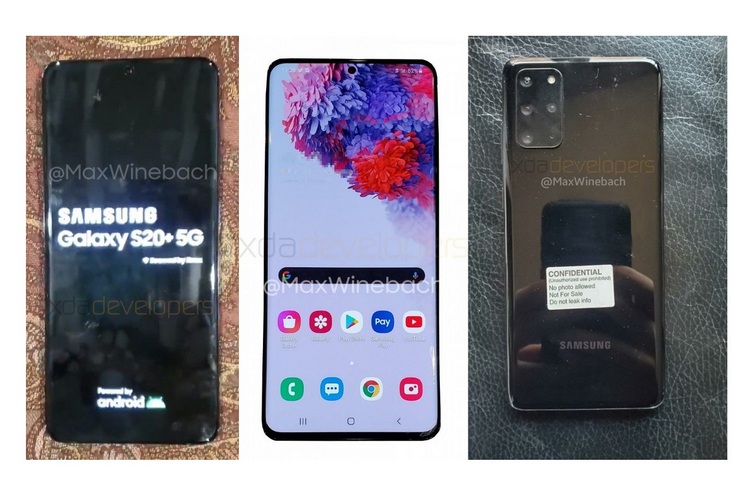 Galaxy S20+ leak website