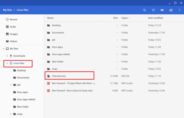 chromebook exe file opener