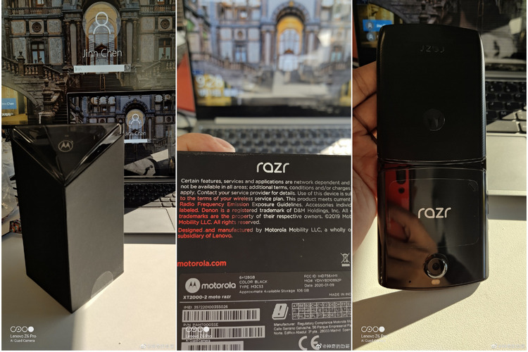 Moto Razr 2019 retail box official teaser website