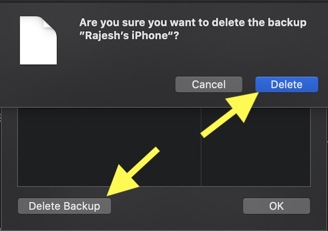 delete backup files mac