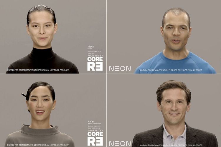 Samsung Neon - artificial humans shown off at CES 2020