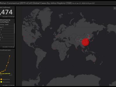 This Map Tracks the Spread of Novel Coronavirus in Real-Time