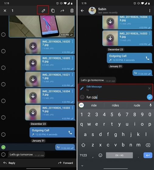 2. Edit Sent Messages Telegram Messenger Tricks