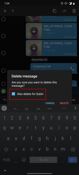 delete sender's message