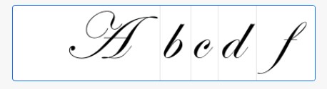 finding cursive fonts