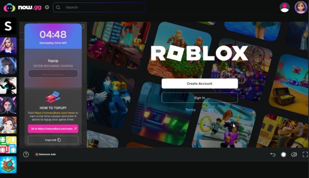 log into roblox