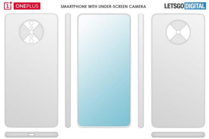 OnePlus under display camera patent website