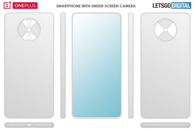 OnePlus under display camera patent website