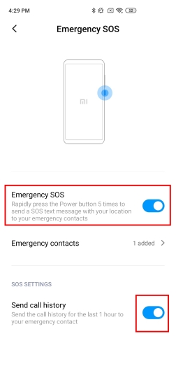 5. Emergency SOS