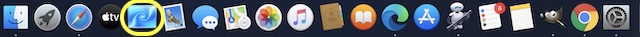Start screen saver Dock icon