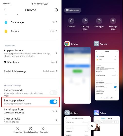 2. Включить App Drawer