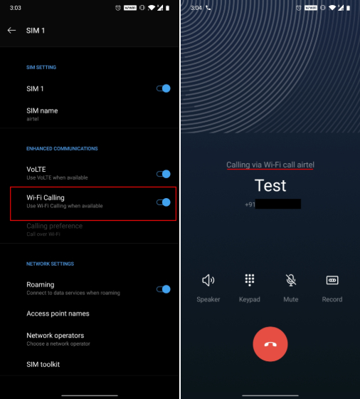 Enable WiFi Calling on Android and iOS WiFi Calling on OnePlus Devices