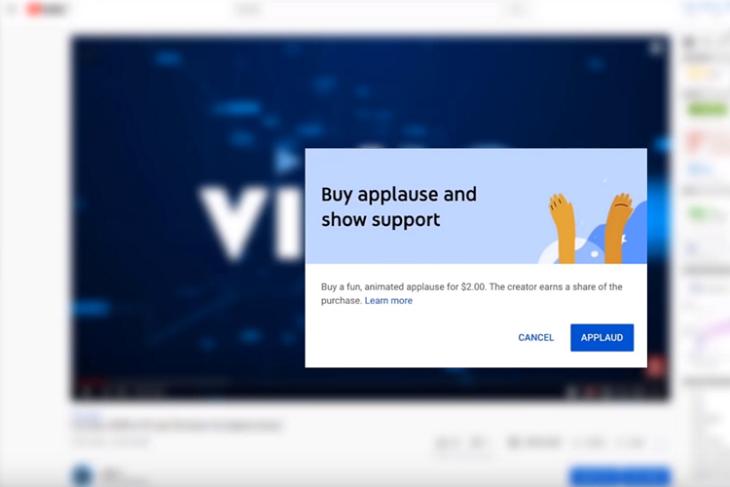 YouTube Introduces Applause Button to Donate to Your Favorite Creators
