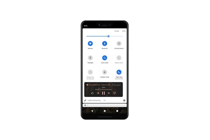 android 11 music player quick setting
