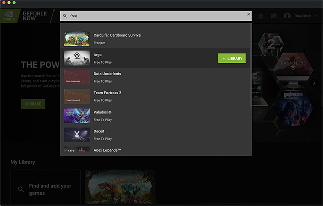 geforce now free games