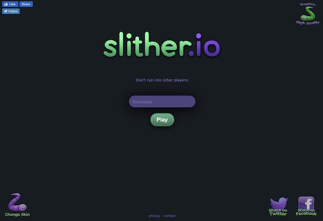 Play Slither.io on PC 