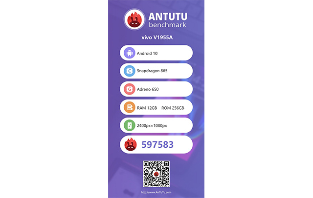 vivo iqoo 3 5g antutu benchmark leaked