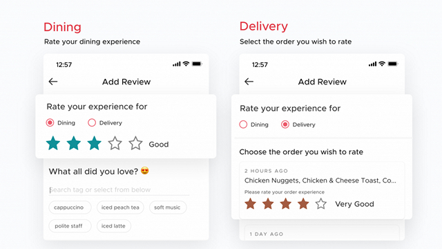 zomato dining and delivery