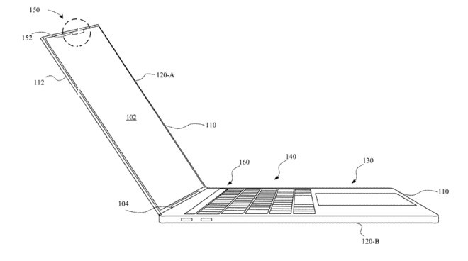 macbook with notch and Face ID technology