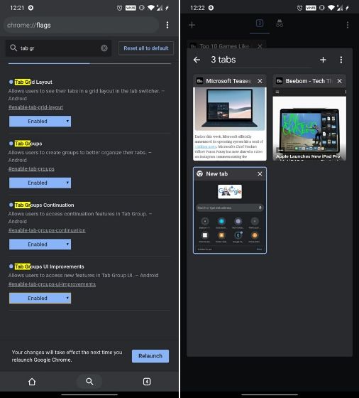 18. Tab Grid and Tab Groups