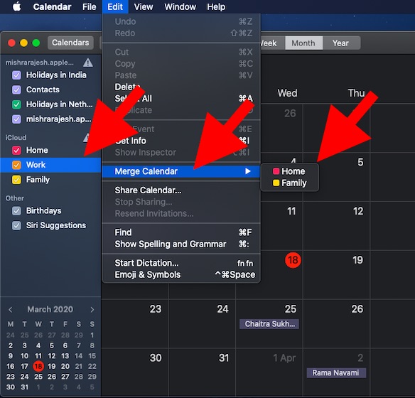 How to Merge iCloud Calendars on Mac (2020) Beebom