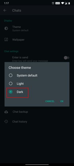 4. Dark Mode