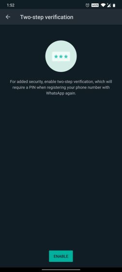 7. Enable Two-step Verification