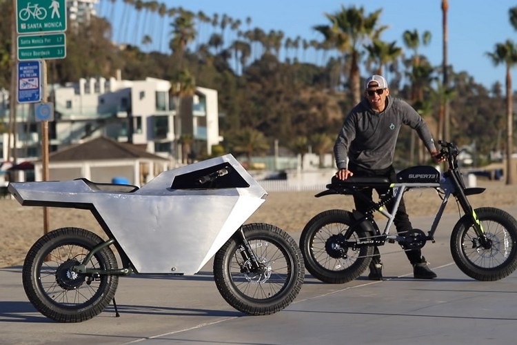 tesla cybertruck bike