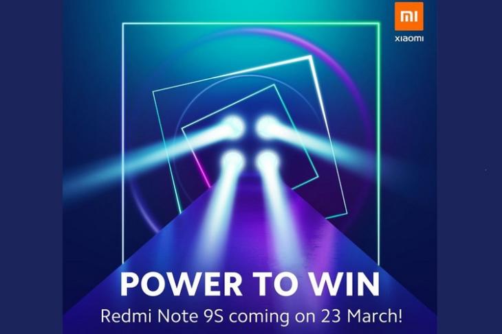 Redmi Note 9S launch teaser website